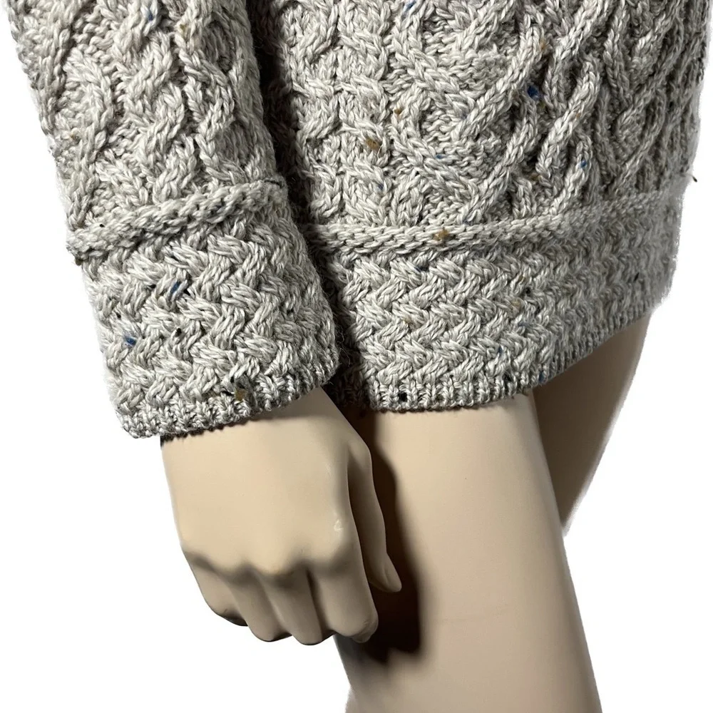 NWT Aran Mor Ireland 100% Merino Cable Knit Sweater - Picture 13 of 16